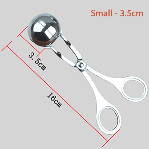 1Pc Stainless Steel Meatball Maker Meat Clip DIY Cooking Meat Tool Beef Chicken Fish Meat Ball Maker Kitchen Gadget: Small