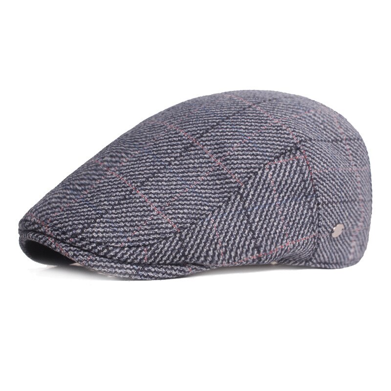 Moda berretto piatto uomo berretti cappelli per donna edera berretto piatto cappello da strillone cappello da suola tutto'aperto testa invernale visiere retrò cappelli Casquette Boina: Blu