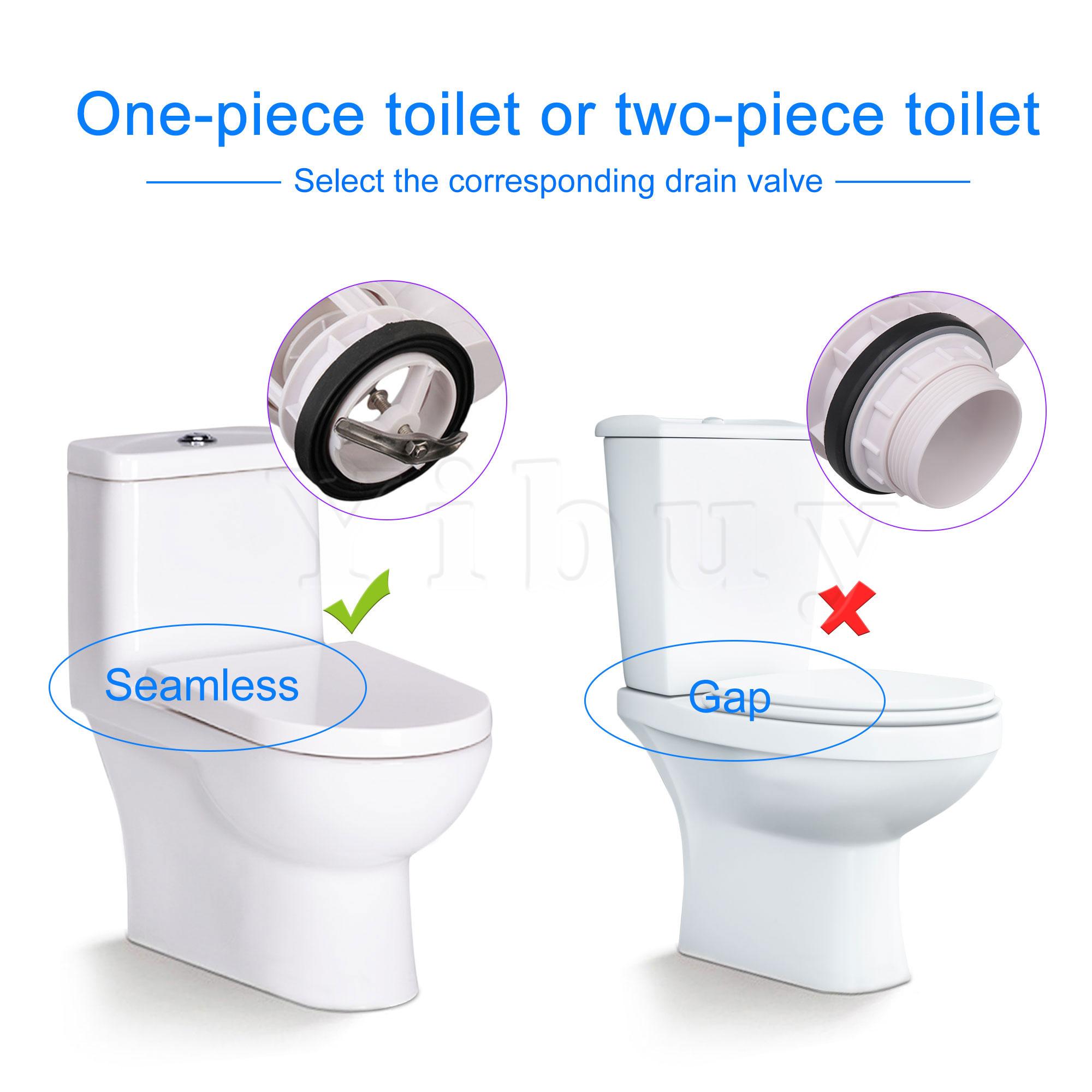 Toilet Drain One-piece Accessories Replacment Dual Flush Height 10.62"