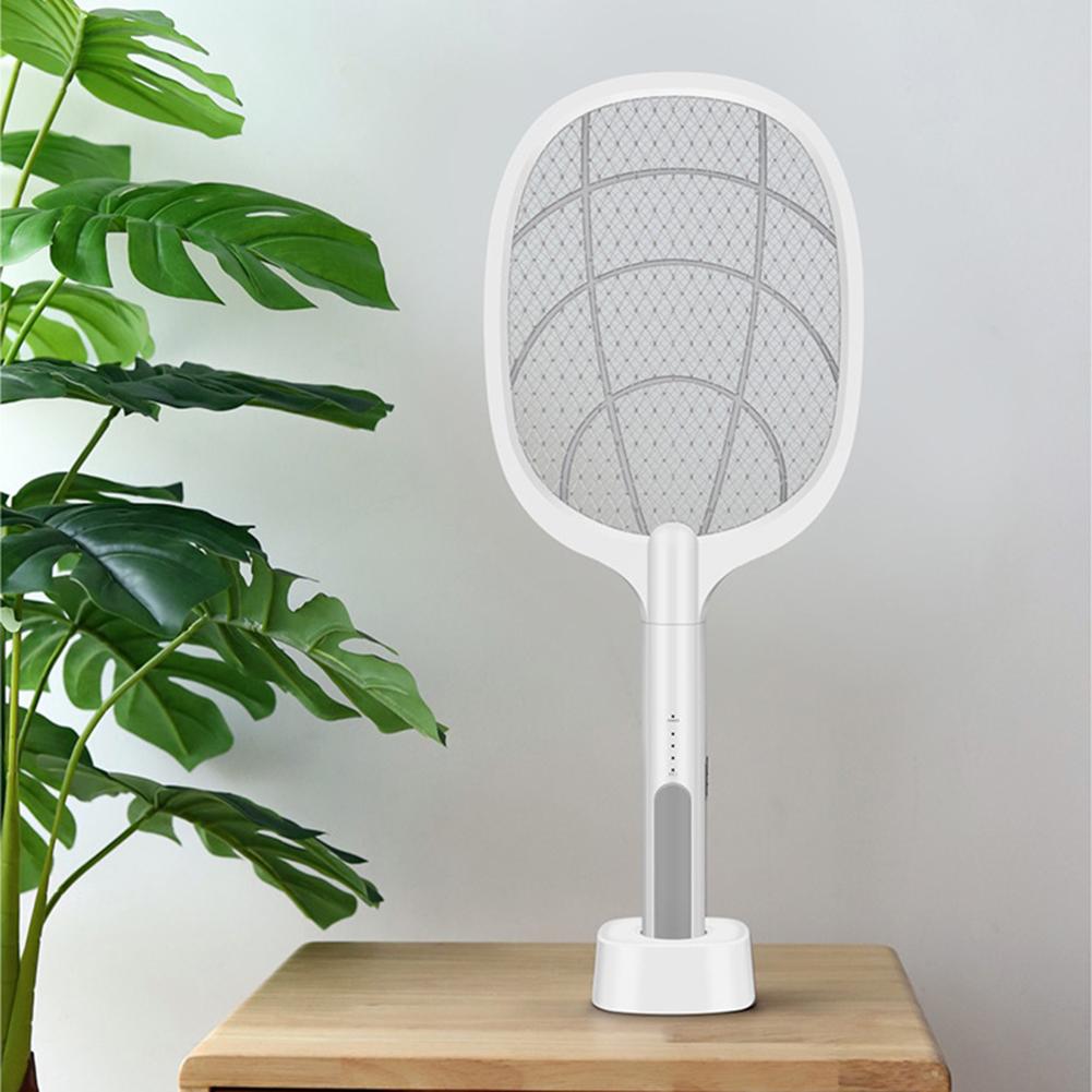 Hjemme elektrisk fluesmækker usb genopladelig fluesmækker stor myggemorder bug zapper ketcher til indendørs udendørs