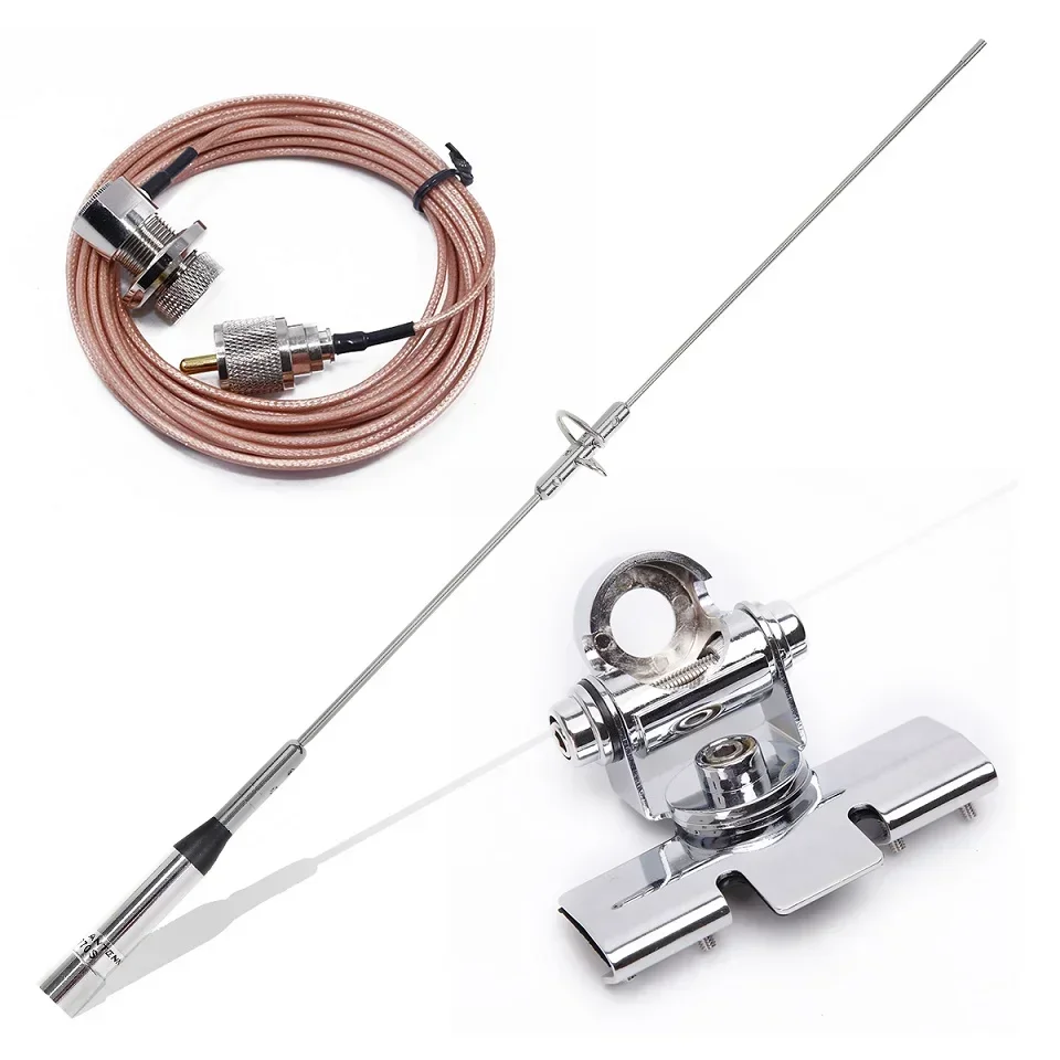 Baofeng nagoya NL-770S banda dupla uhf/vhf 144/430mhz 150w 2.15/3.0dbi antena sl16/UHF-J/m tipo rádio do carro antena de rádio móvel: Verde