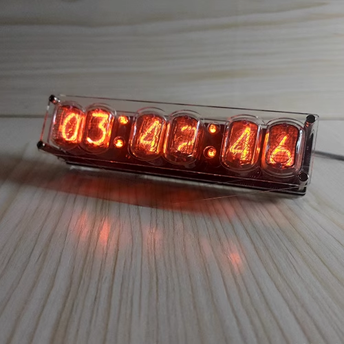GHXAMP 6-bit IN-12 Glow Tube Uhr IN12 Nixie Uhr Basis Computer Desktop Zubehör Erweiterte Version DC5V