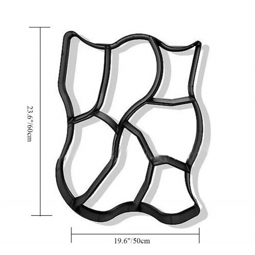 Moule de chemin de jardin, marche, pavage, bricolage, pelouse, route, béton, ciment, brique, pierre: B Style C