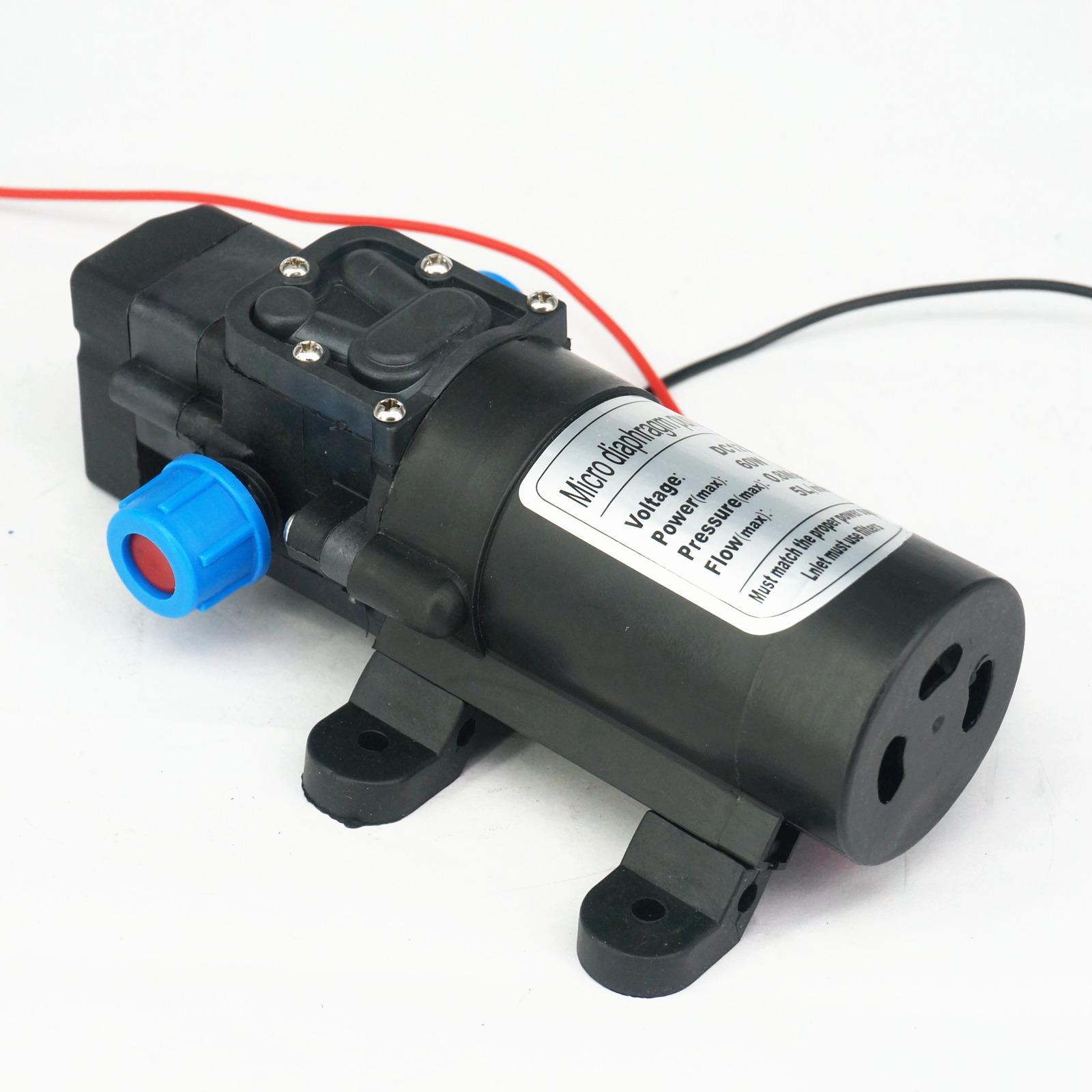 DC 12V 60W Micro Diaphragm Water Pump Self-priming Booster Pump Automatic Switch 300L/H Y2