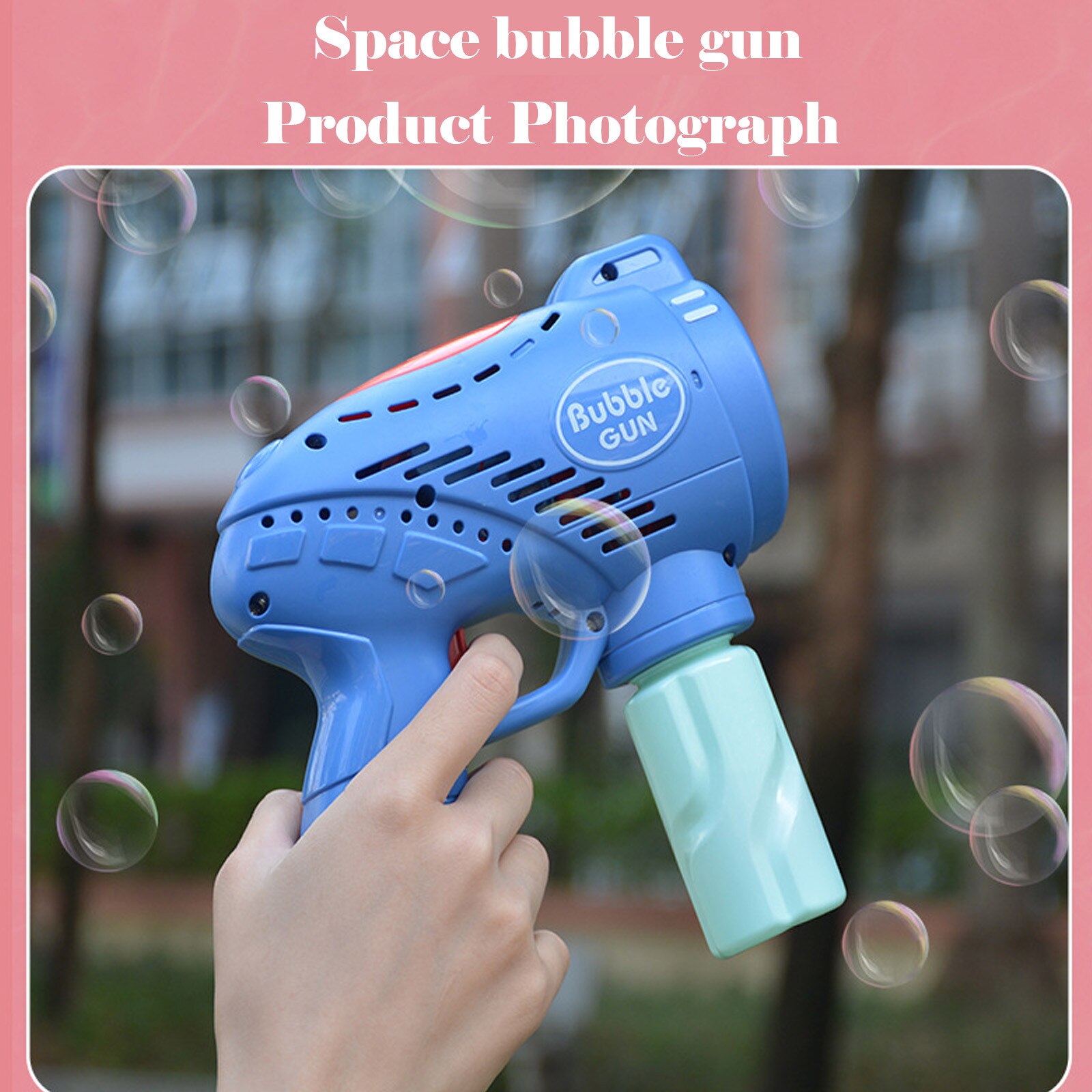 Ruimte Bubble Machine Voor Zomer Speelgoed, Outdoor Activiteiten, Pasen En Verjaardagscadeaus, kinderen Elektrische Licht Vijf-Gat F4 *