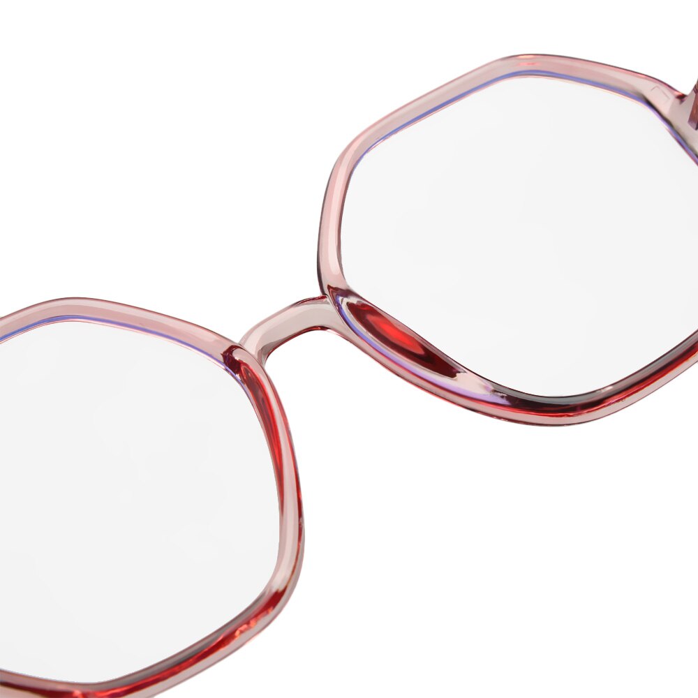 Oversized anti-blauw licht computerbril dames heren vierkant montuur optische bril platte spiegel bril