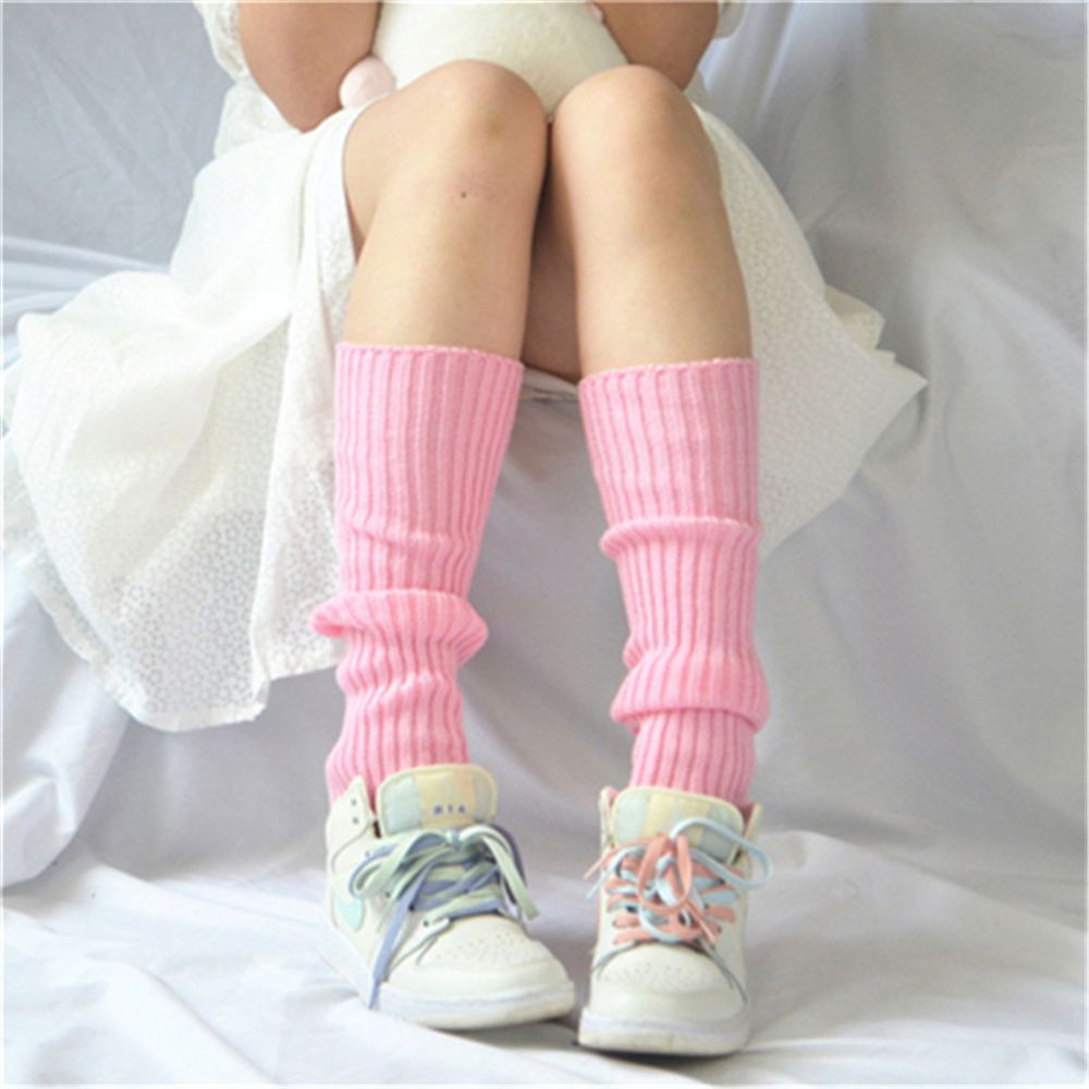 Neue Stulpen Punk Beinlinge Oberschenkel waten Socken Beine Wärmer Oberschenkel Socken Warme Winter Frauen Socken Pelzigen Beinlinge: Rosa