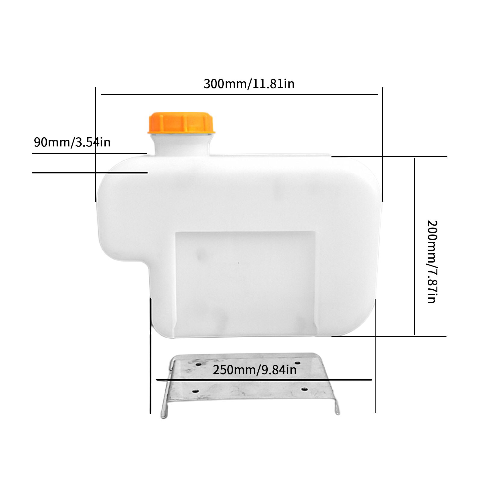 Inscrip Plastic Fuel Oil Petrol Tank, 2.5L Capacity Gasoline Oil Barrel, Portable Fuel Tank Petrol Oil Storage For Car Truck Boat, Caravan, Heating Oil Petrol Tank, Heating Accessories