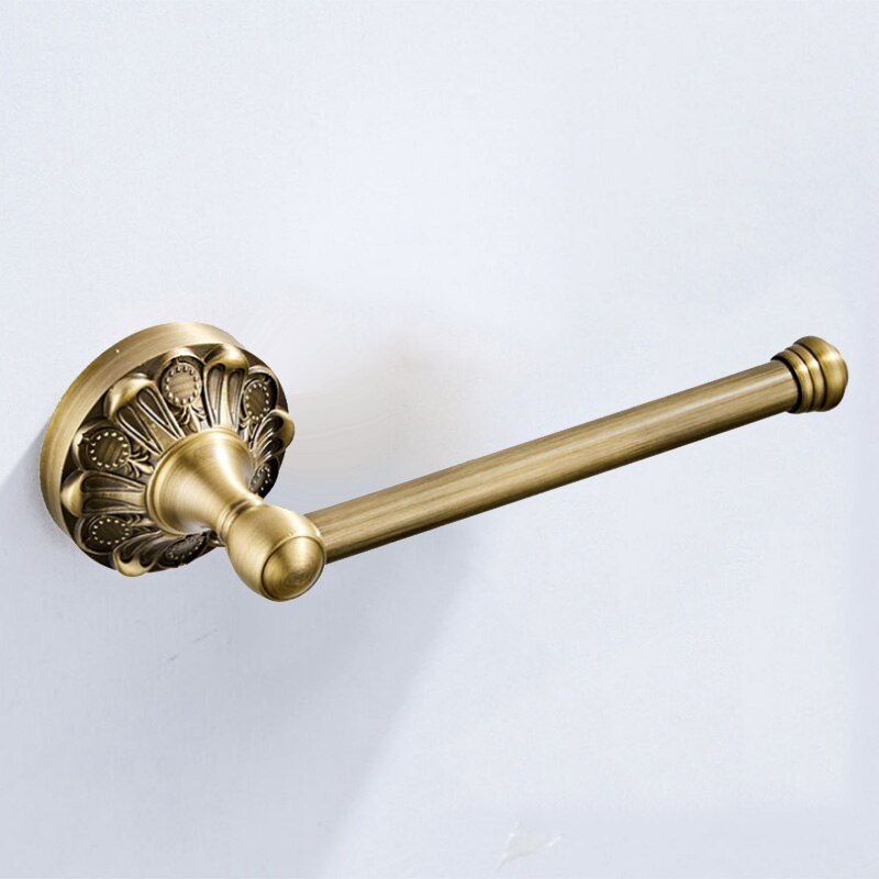 Bronze Toilet Roll Holder Wall Mounted Antique Toilet Paper Holder Black Bathroom WC Tissue Paper Roll Bar Rack Vintage: 23.1