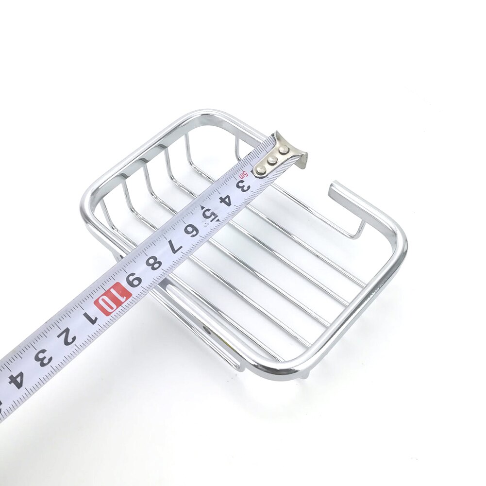 Wall Mounted Soap Dish Stainless Steel Bathroom Shower Soap Holder Storage Box Wall Mounted Hollow Container for Home