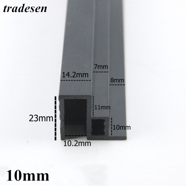 Aquarium Aquarium PVC kunststoff rutsche fisch Panzer doppel Deck seite streifen doppel Deck rutsche seite streifen doppel Deck drücken-ziehen rutsche: 10mm
