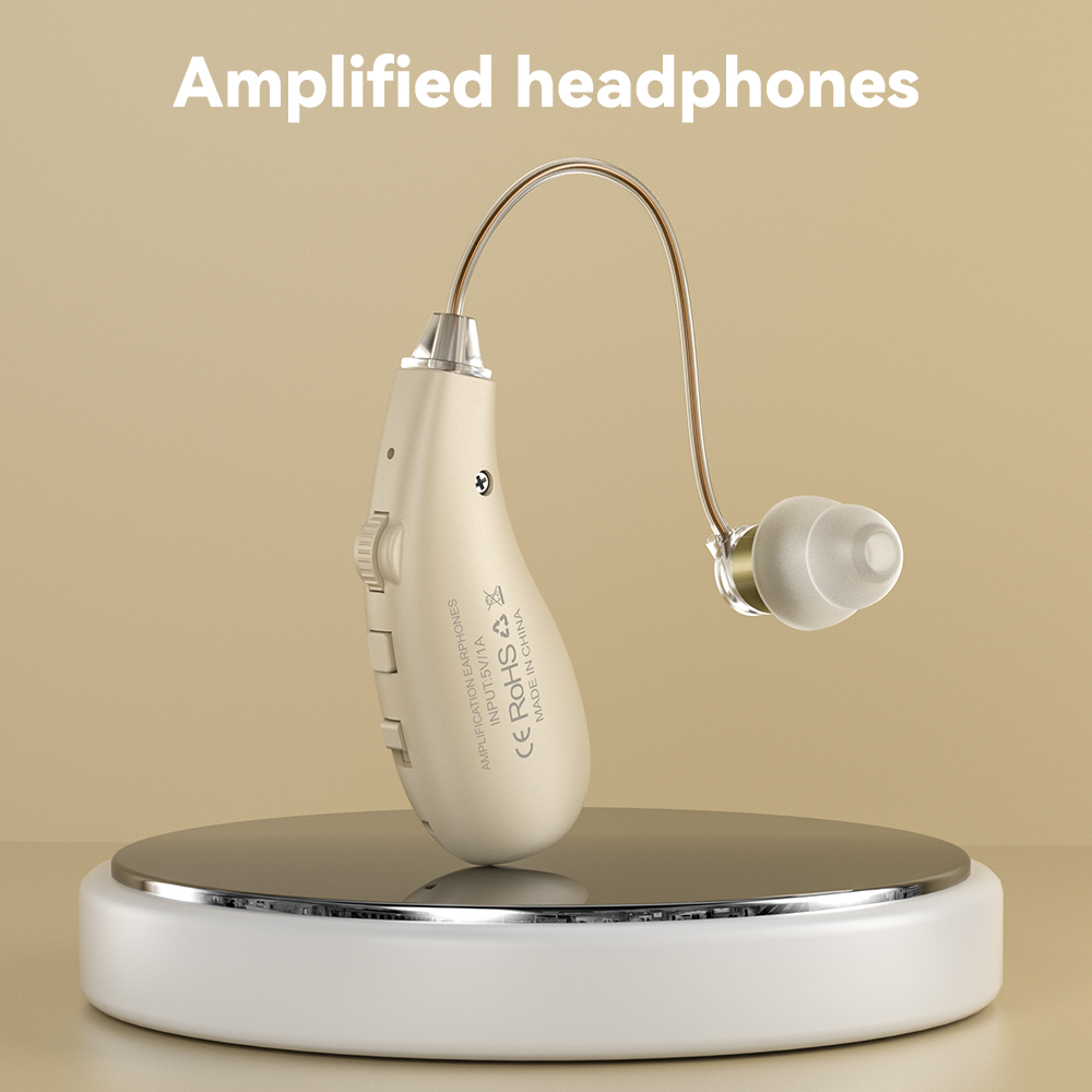 Enlarged hearing health earphones enhance ear sound protection for the elderly with hearing loss and tinnitus For Hearing Aid