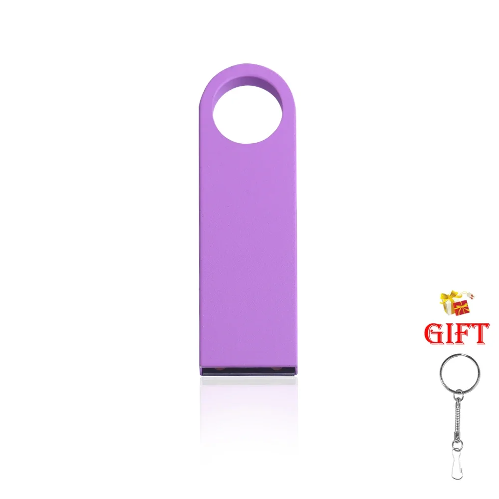 Mini usb-minnen i metall med verklig kapacitet, 128gb st, usb-minnen med hög hastighet , 64gb st, vattentäta usb-minnen i färg, usb-minnen, 32gb st , 16gb 4gb: Lila / 64 mb