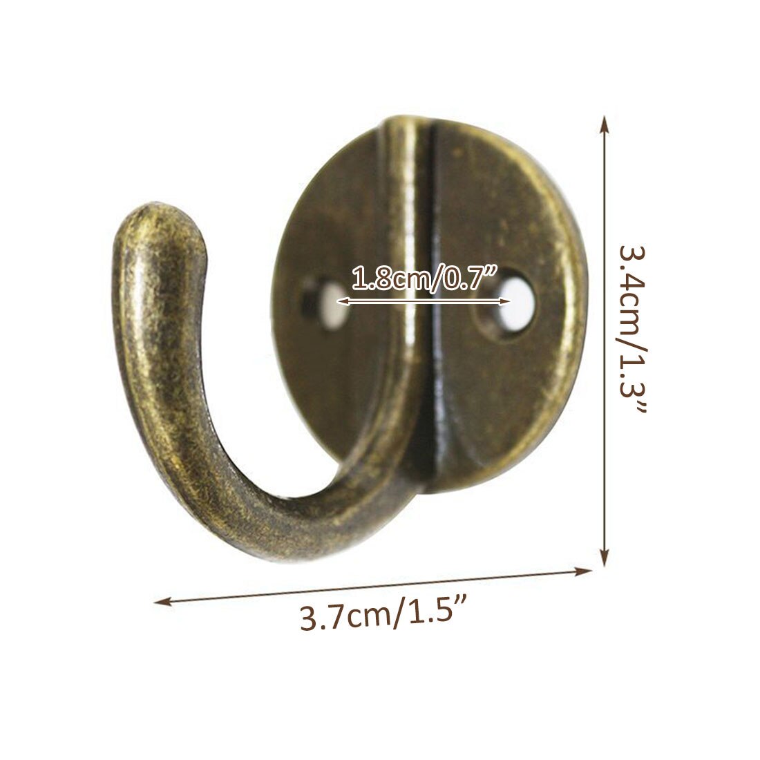 6pcs Hanger Hook Wall Hanging Hooks Clothes Coat Rack Hook Home Storage Rustproof Hook for Bathroom Wall Towel Hanger Hooks: Bronze