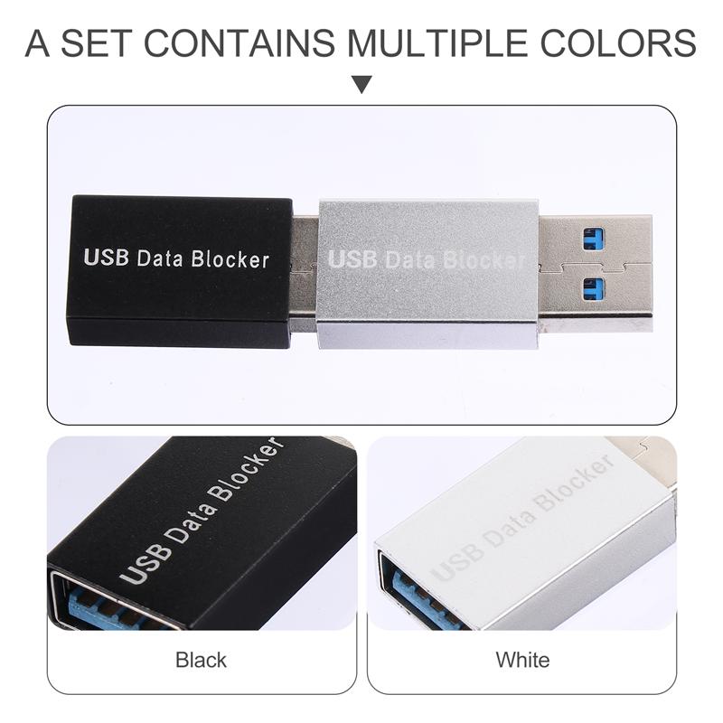 2 Stuks Usb Data Blocker Lading-Alleen Usb Jacking Preventie Adapter