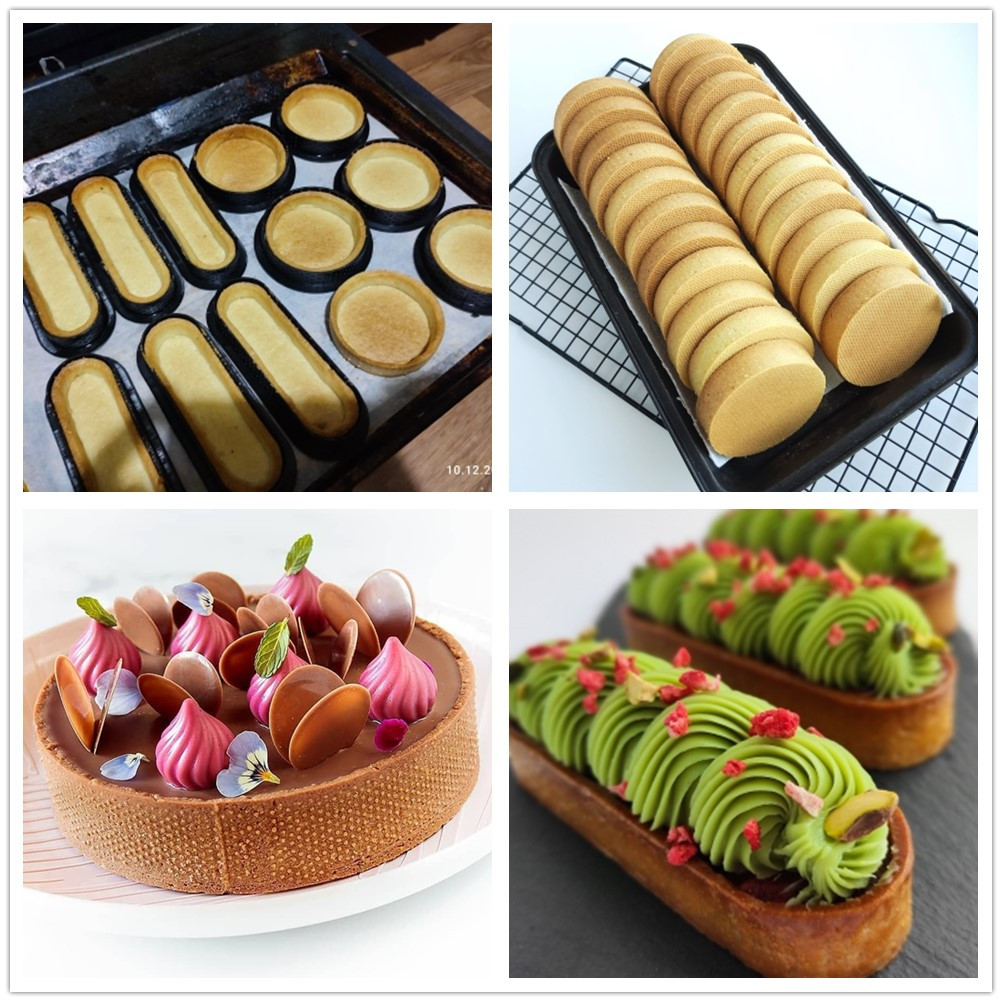 5-20 stücke Perforierte Kunststoff Torte Ring Kreis DIY Französisch Obst Mousse Kuchen Nachtisch Formen Cutter für Küche Gebäck dekorieren Werkzeug