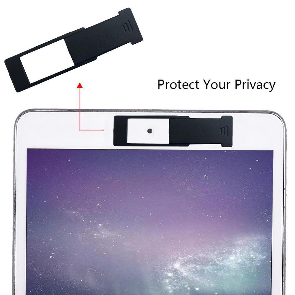 3 pçs capa ultra-fino universal slider capa de câmera de plástico privacidade adesivo para laptops pc tablet do telefone móvel