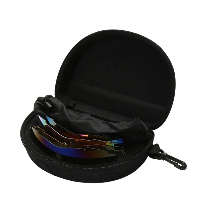 Gafas de pesca UV400 para exteriores, 5 lentes, utilidad, de pescador, a prueba de arena, senderismo, Camping, Unisex