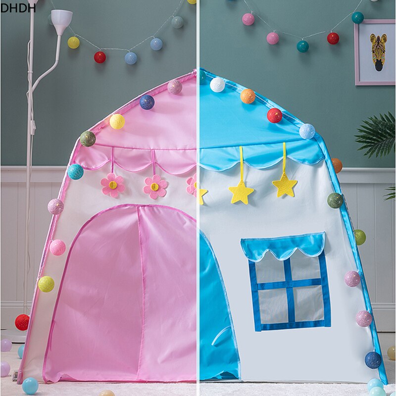 Tragbare freundlicher Zelt drinnen draussen Prinzessin Schloss Falten Cubby Spielzeug Enfant Zimmer Haus freundlicher Zelt Tipi Spielhaus
