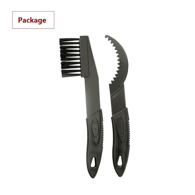 Cepillo para limpiar Cadena de bicicleta, cepillo para suciedad de engranajes, limpiador para exteriores, herramientas para ciclismo: Negro