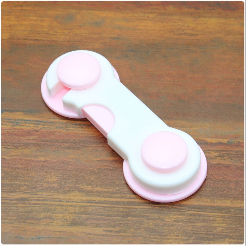 Fechadura bloqueio de segurança da geladeira, 4 unidades, caixas de cuidados para bebês, gavetas, armário, porta, guarda-roupa, multifunções, fechaduras para crianças: 4 PC Pink