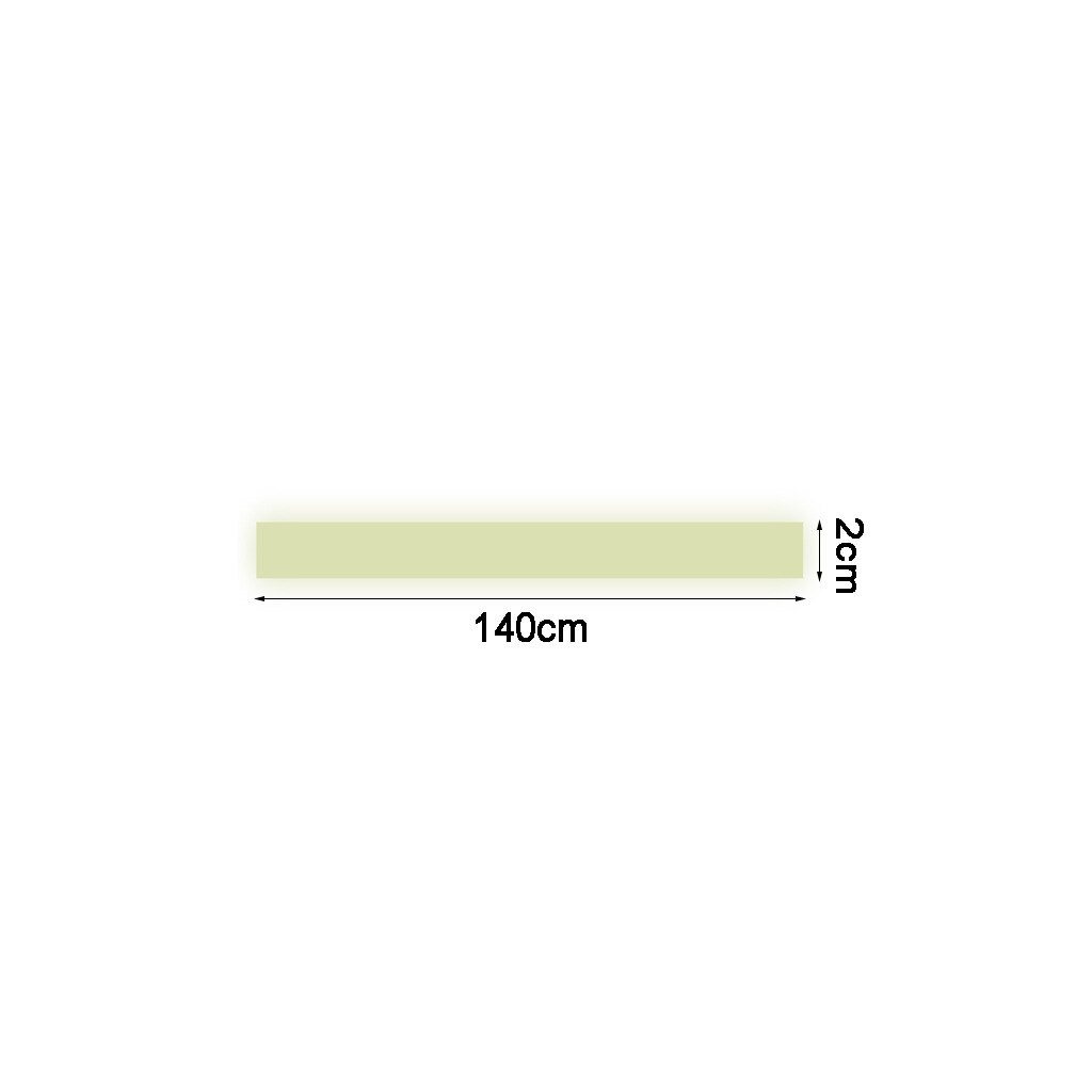 Lysende med fodlister vægmærkat miljøbeskyttelse hjem soveværelse stue vægdekoration om natten pvc: 2 x 140cm 24g