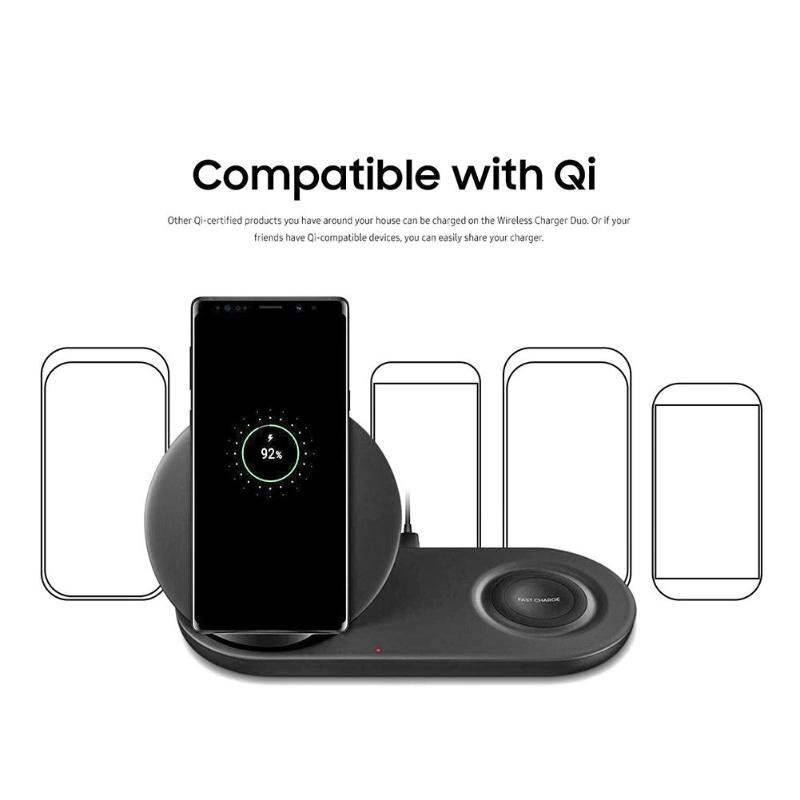 Mobile Phone Wireless Charger Fast Charging Stand Dock for Samsung Galaxy Note 9 Holder for Watch Mobile Phone Holder