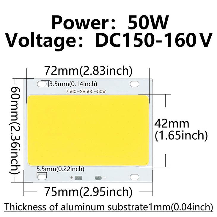 LED Kolben Lampe Perle 10W 20W 30W 50W 100W 150W 200W Flut Tafel Licht LED Birne Strahler draussen Chip Diode Quadratische Lampe Kalt Weiß: Weiß