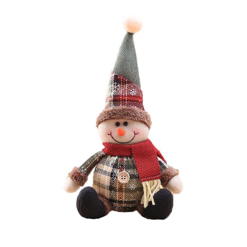 Joyeux noël ange poupée père noël Elk en peluche poupée jouets pour la maison ornements arbre suspendus fête décoration enfants nouvel an