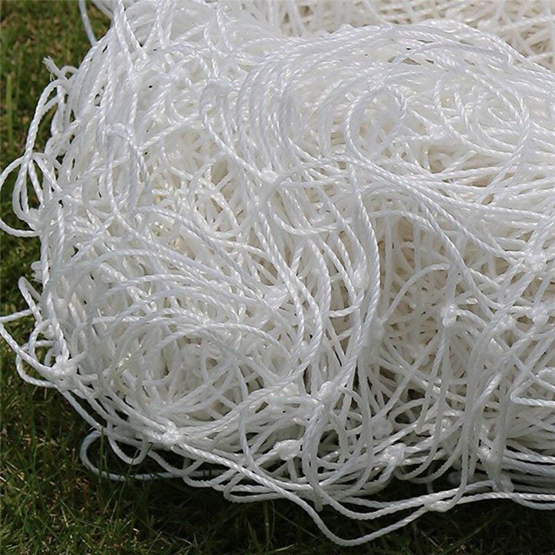 Fotball mål nett fotball nett polyetylen sport trening stolpe nett nett for porter 3.2 mx 2.1m full størrelse (kun nett) skoleklubb