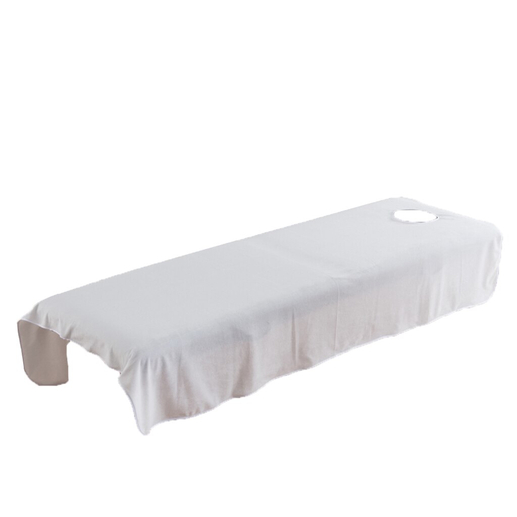 2 Stuks Zachte En Comfortabele Kristal Fluwelen Massage Spa Bed Vlakke Plaat Cover 80X190Cm, roodbruine/Wit