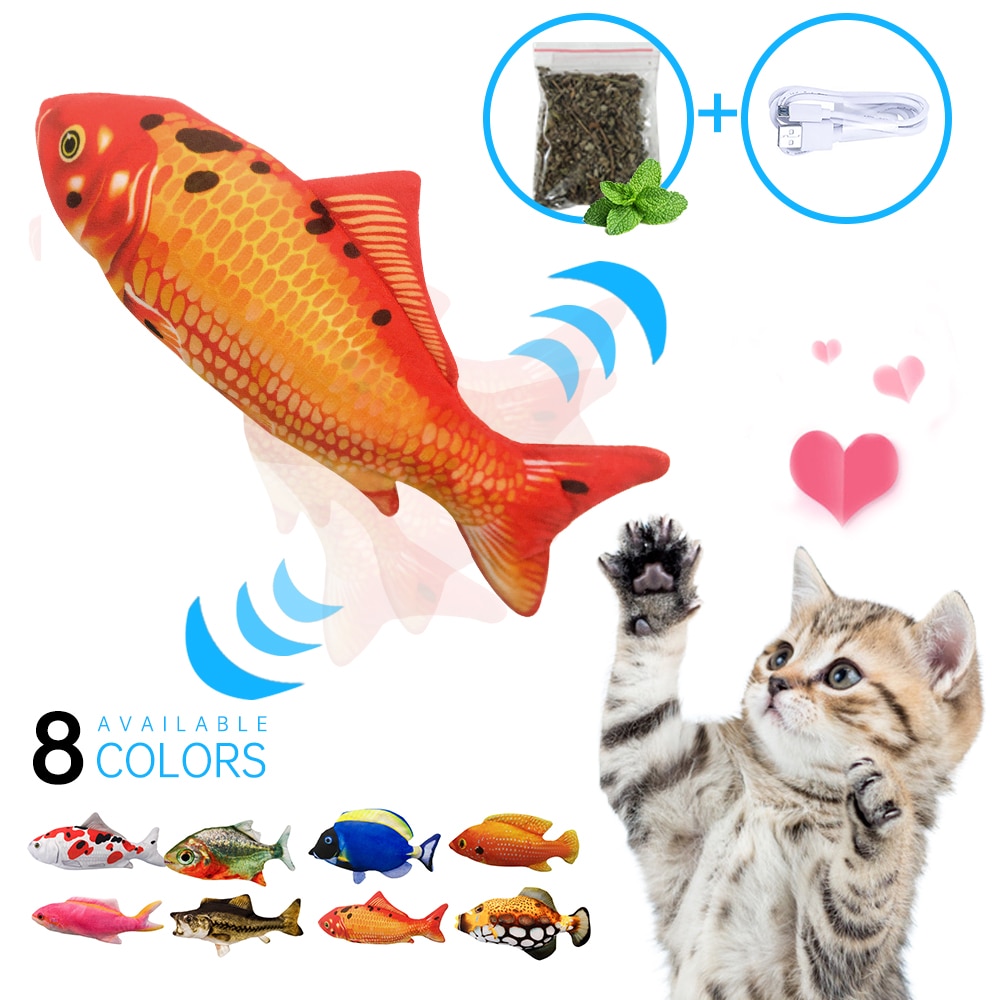 Jouet électrique mobile de Simulation de poisson pour le chargeur de chat jouets interactifs de chat