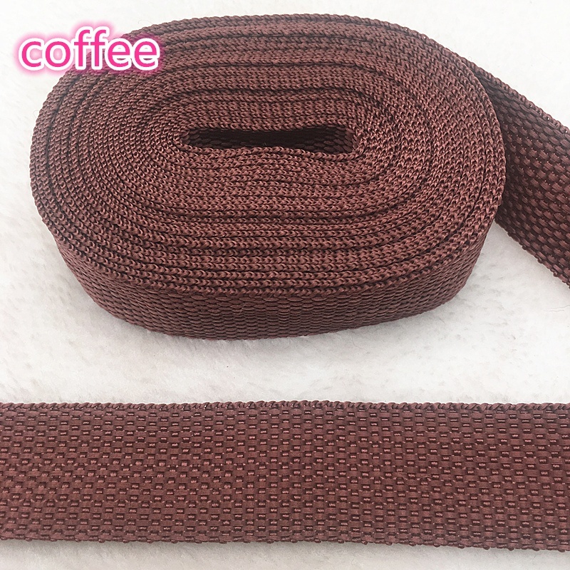 5yards Length 1 Inch (25mm) Width Nylon Webbing Strapping Craft Color U PICK: 17