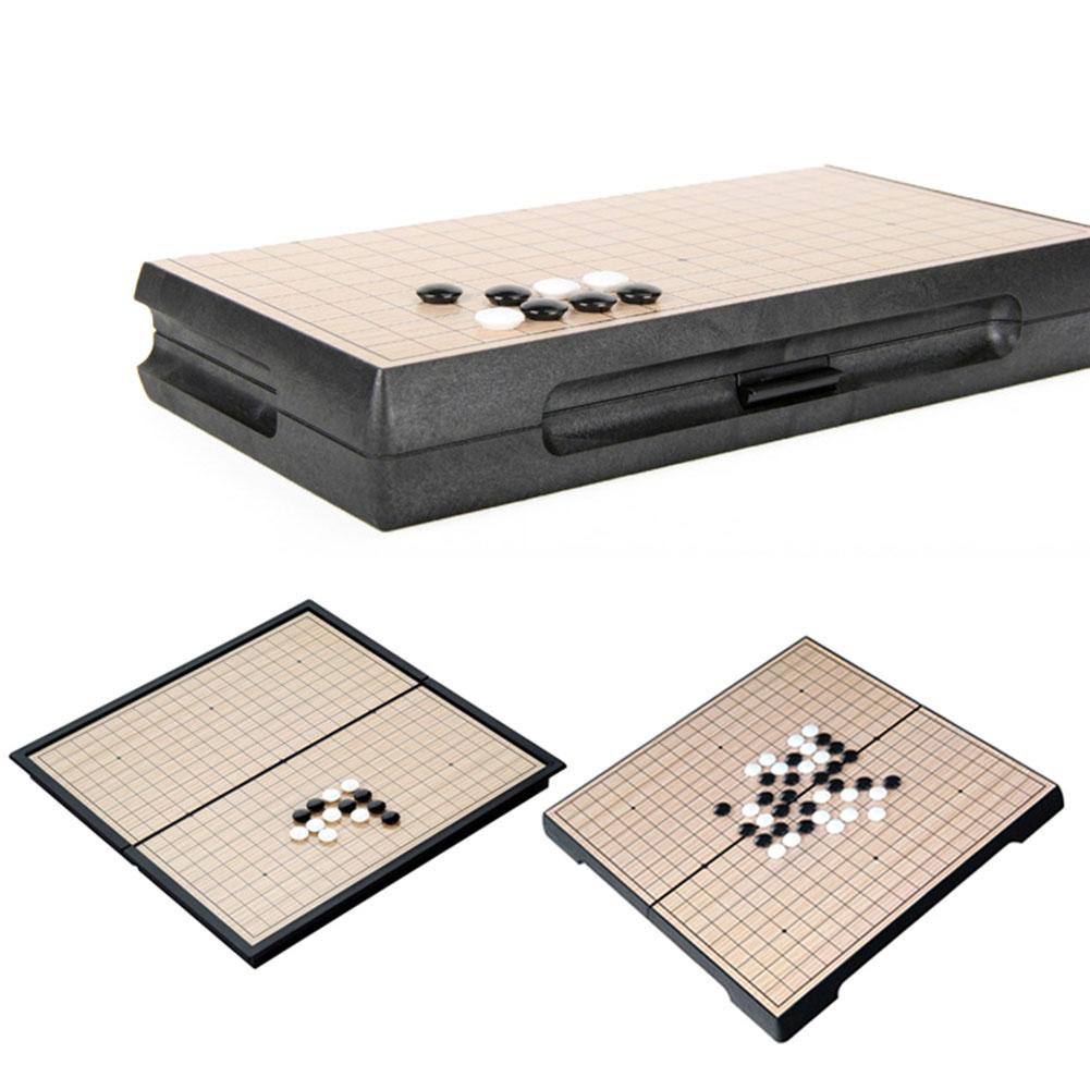 Foldable Magnetic Go Game Board Set Kids Adults Educational Intelligence Toy Parent-Child Interactive Game