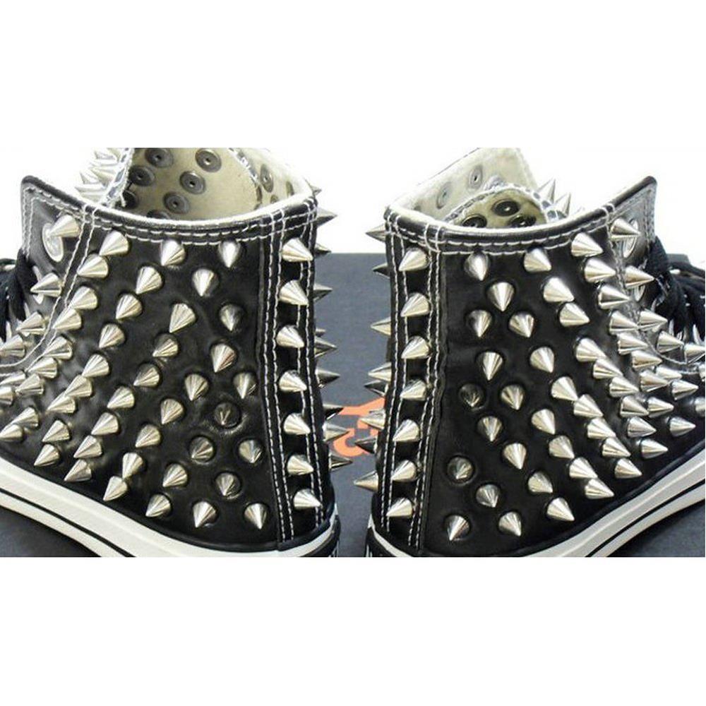 Conjunto de tachuelas de cono de plata y pinchos DIY, manualidades, remaches Punk para ropa, bolso, zapatos, cuero, manualidades, manualidades, 100