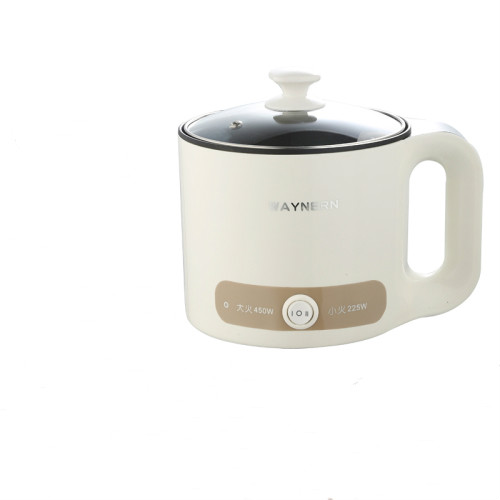Multifunctional electric cooker, electric pot, small electric heating pot, household small electric cooker, noodle cooker: Mechanical brown