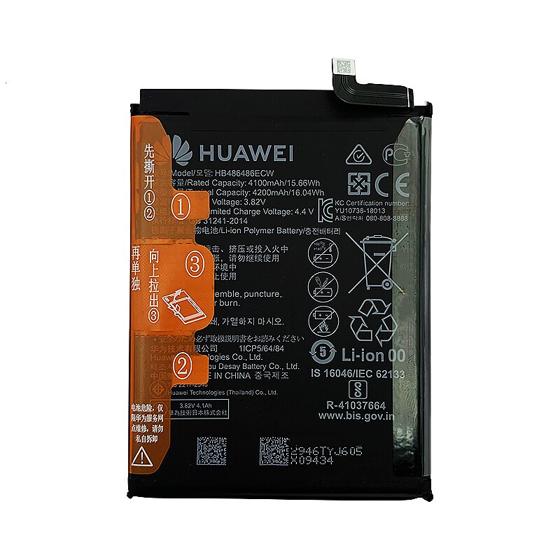 Original Replacement Battery HB486486ECW for Huawei Huawei P30 Pro Mate20 Pro Mate 20 Pro Genuine Phone Battery 4200mAh+Tools