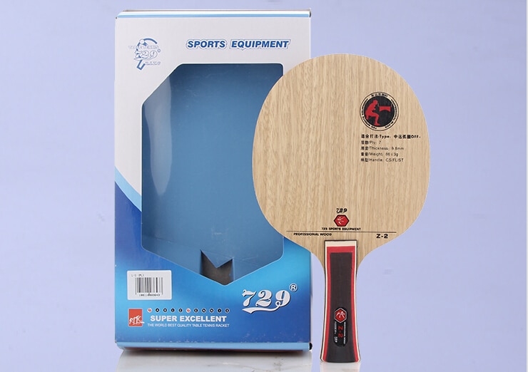 RITC 729 Friendship Z-2 (Z2, Z 2) Wood OFF-- Table Tennis Blade for PingPong Racket