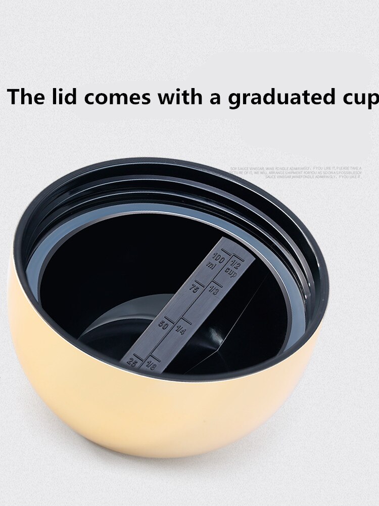 3 /  stk 900ml glasskrukke lokk med gradert kopp glasskrukker og lokk til lagring av te frokostblandinger matte godteri krukke kjøkken lagring krukke