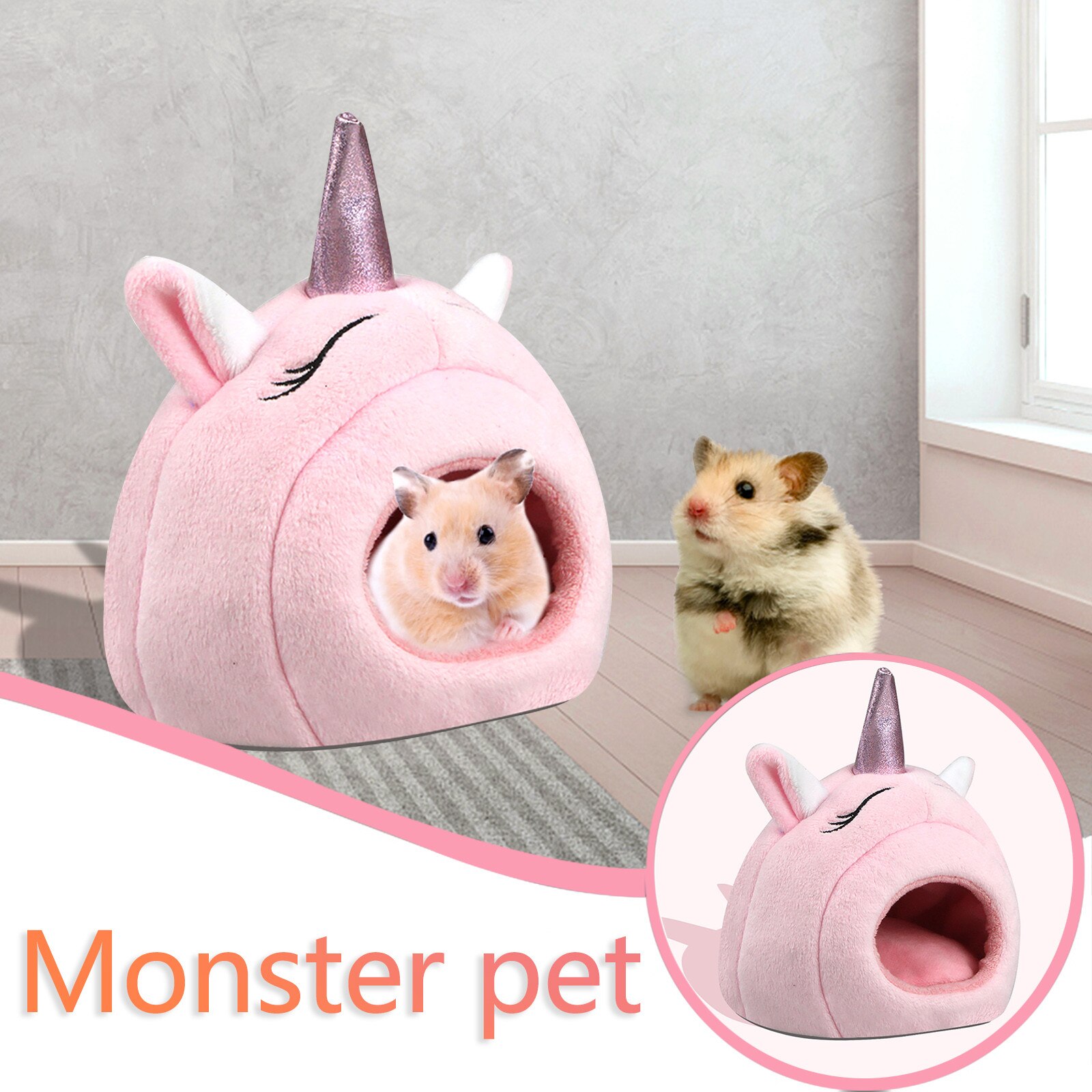 Pet Small Animal House Guinea Pigs Hamsters Hedgehogs Dutch Rats Ferrets Bearded Dragon Rabbits White Unicorn