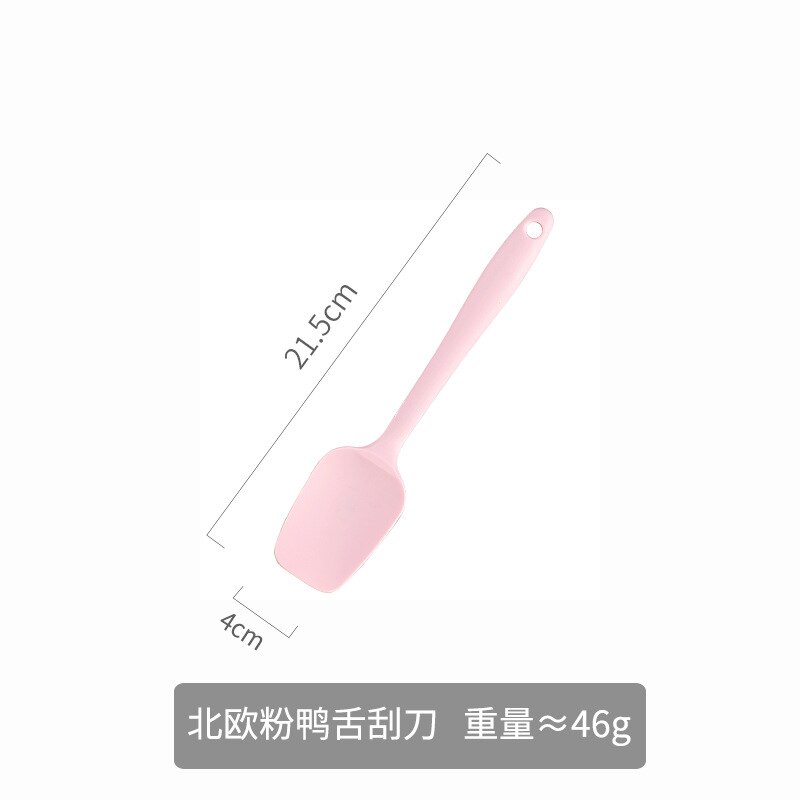 Kitchen Silicone Spatula Heat Resistant Non-stick Pan Cooking Tool Home Leaking Shovel Scraper Kitchen Utensils Set Accessories: duck tongue scraper