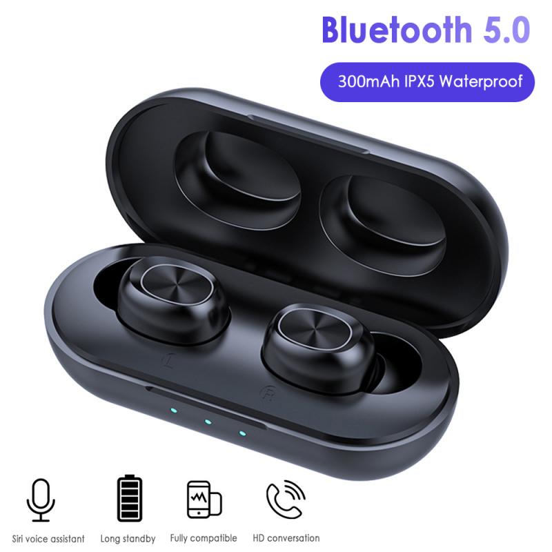 B5 Tws Bluetooth Draadloze Oortelefoon 5.0 Touch Control Oordopjes Waterdichte 9D Stereo Muziek Headset 300 Mah Power Bank