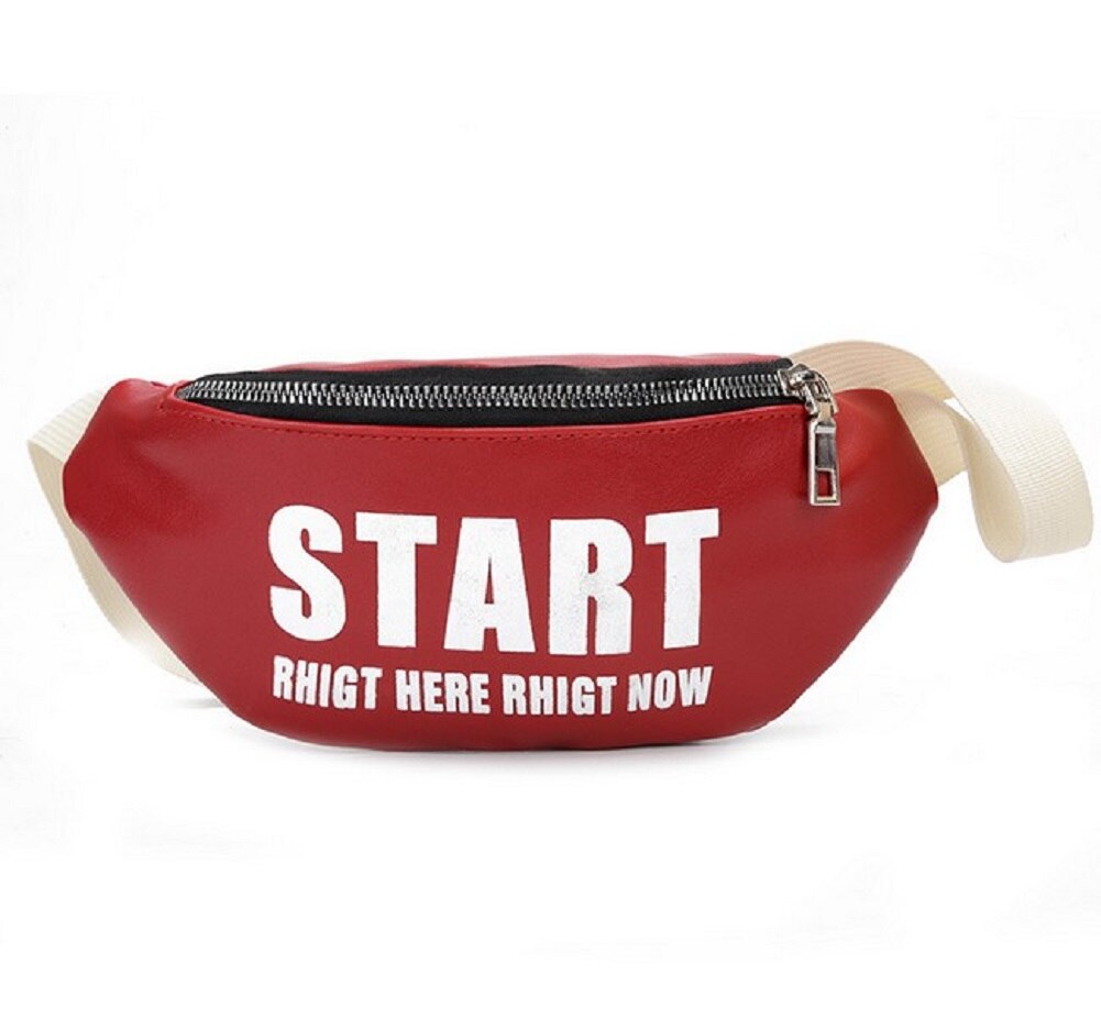 Piger mini talje pakke fanny pack bælte bryst pose rejse hip cross body taske børn håndtaske lille pung skulder taske messenger taske: Rød