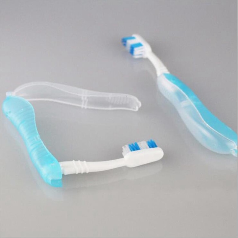 1 pièce pliable voyage camping brosse à dents jetable outil de nettoyage sescova de dente brosse dent