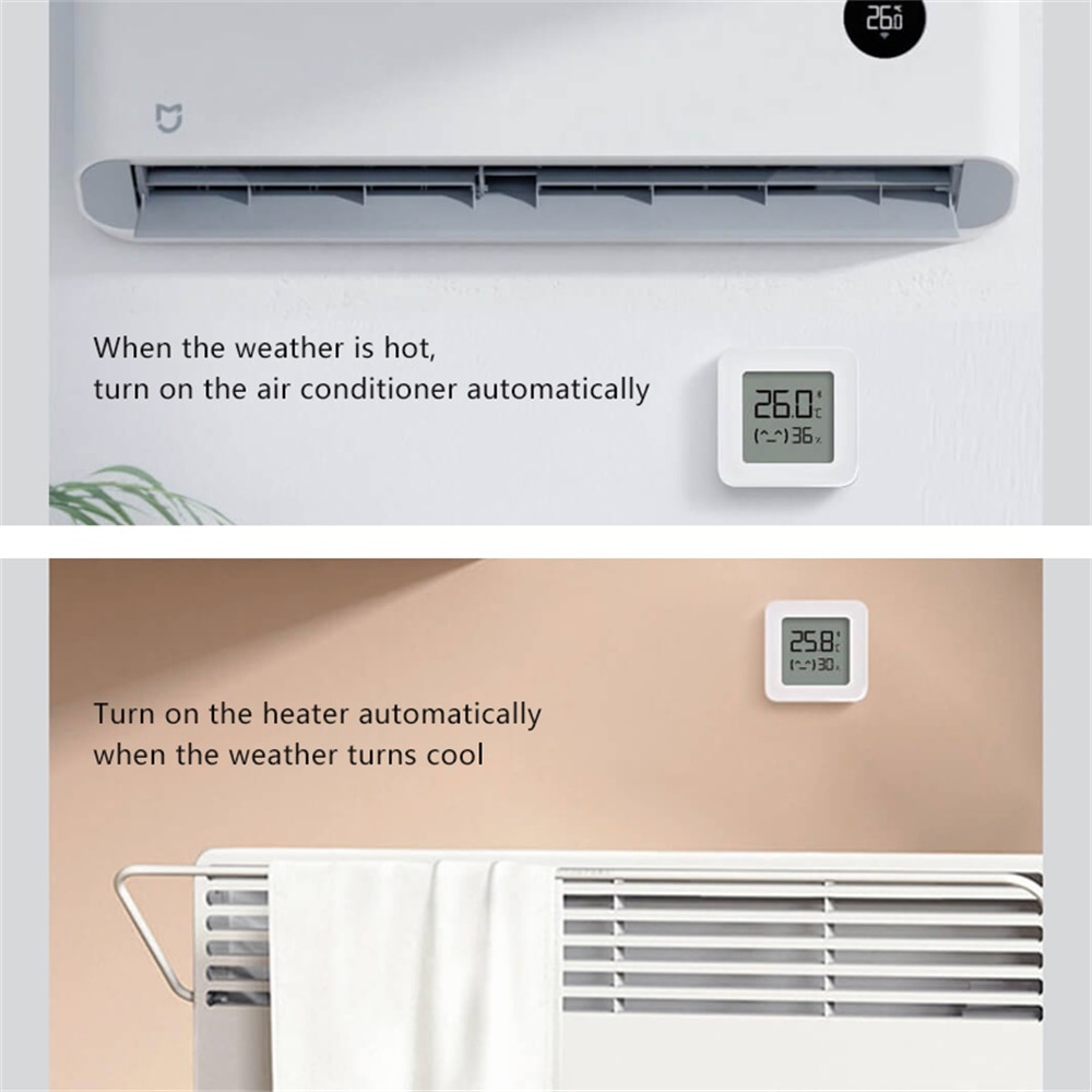 XIAOMI Mijia Bluetooth Thermometer 2 Xiaomi Home LCD Wireless Smart Electric Digital Hygrometer Thermometer Work with Mijia APP