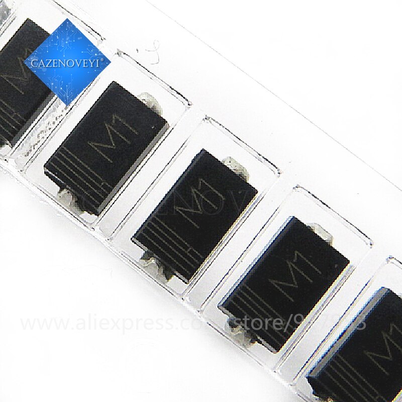 50 unids/lote SMA diodo rectificador de 1N4001 M1 1N4004 M4 1N4007 M7 FR107 RS1M FR207 RS2M HER108 US1M SF18 ES1J SF14 ES1D DO-214AC