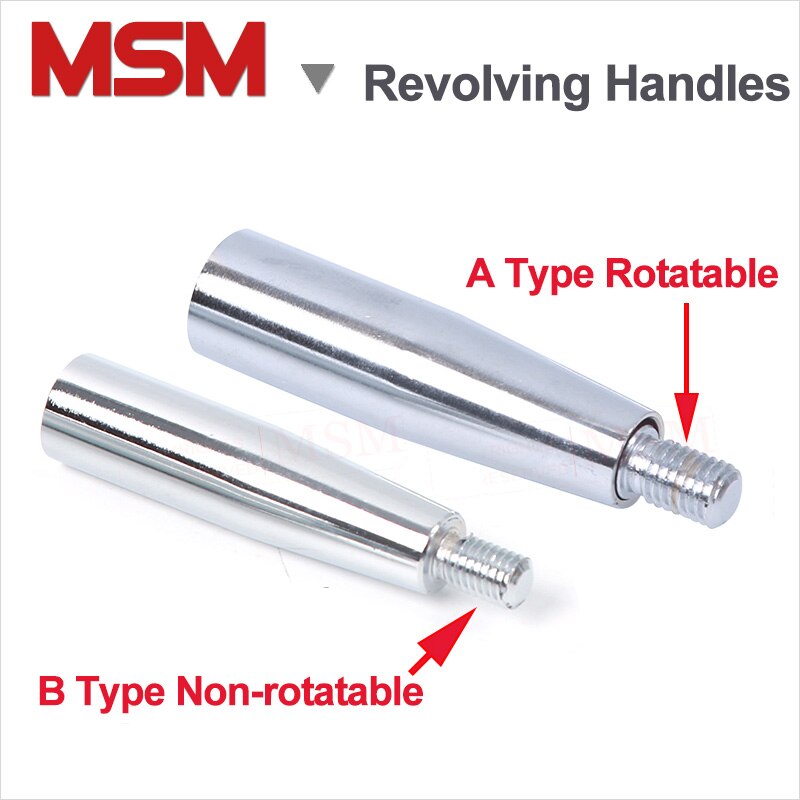1pc Straight Revolving Handle Grips Solid Metal Ch... – Vicedeal