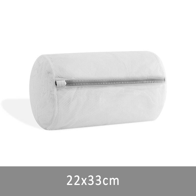 Polyester Mesh Laundry Bag Zipper Dirty Clothes Storage Bag Underwear Coarse Net Laundry Basket Laundry Bags For Washing Machine: 22x33cm