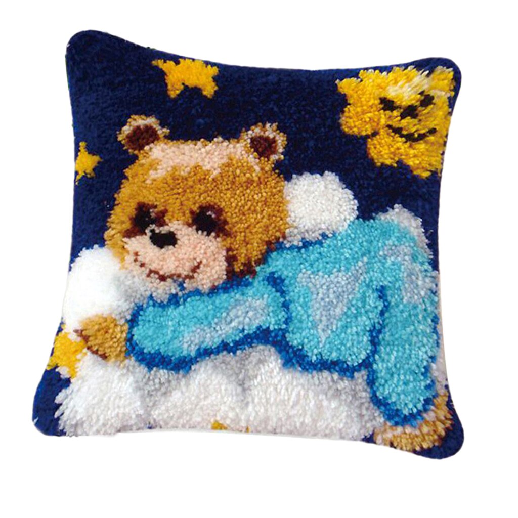 40×40cm Latch Hook Rug Kit Multiple Patterns Embroidery Cross Stitch Needlework Sewing Crafts: ZD140