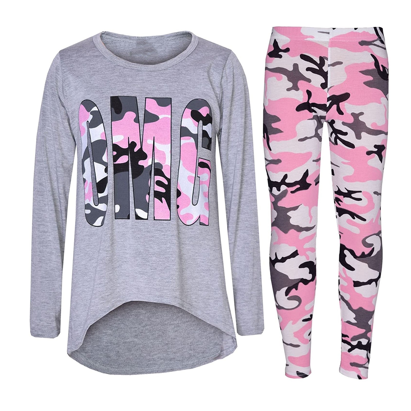 Roupas Infantis Lente Herfst Kleding Koreaanse Camouflage Tweedelige Kinderen Jongens Meisjes Sport Lange Mouw Sets #3